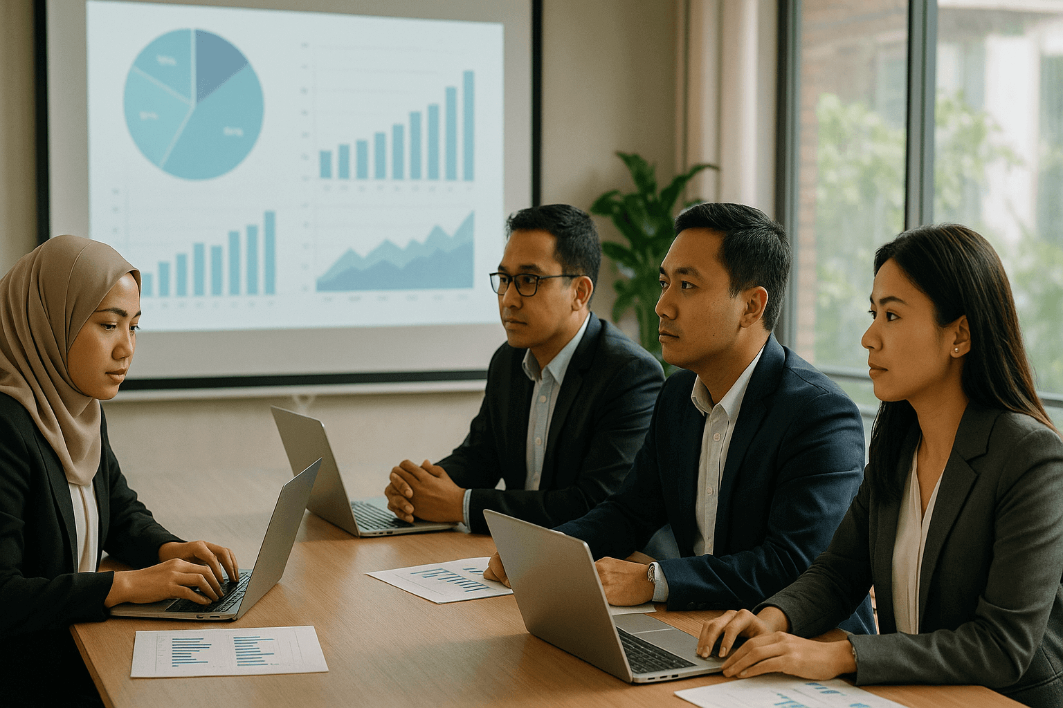 Sesi Edukasi Investasi - Profesional sedang memberikan presentasi kepada tim